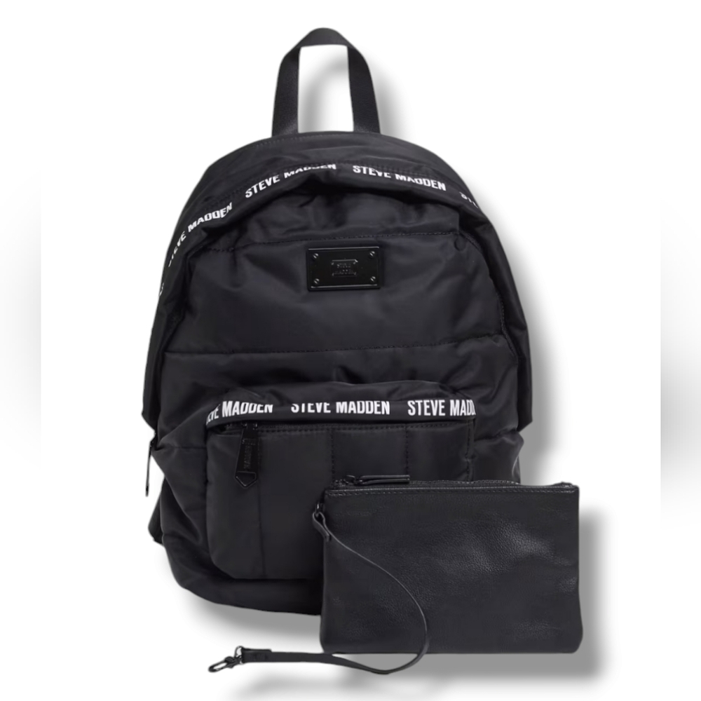 Steve Madden Ariaa Quilted Backpack in Black